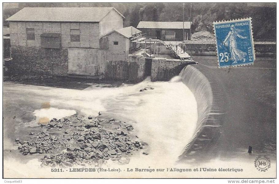 Lempdes sur Alagnon - Barrage sur l'Alagnon 2 - Usine électrique