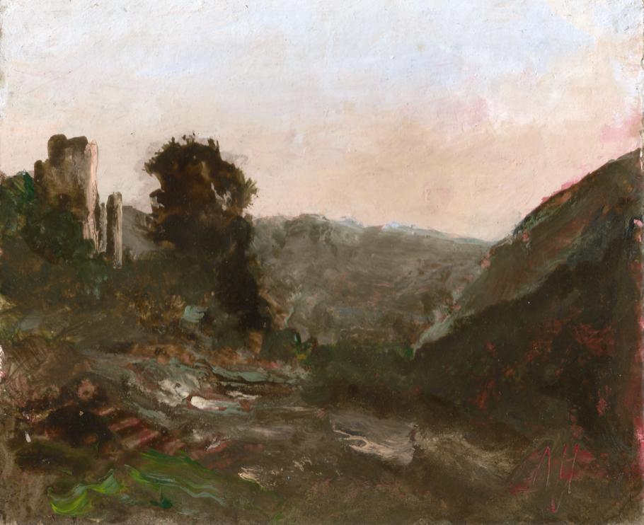 Chateau d'Aurouze le matin