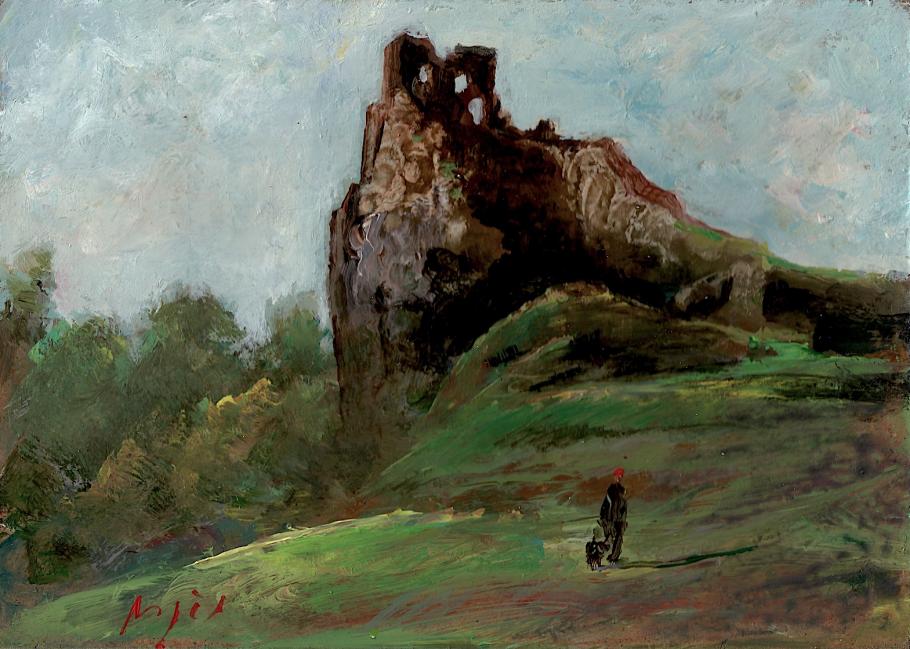La ruine duchateau d'APCHON